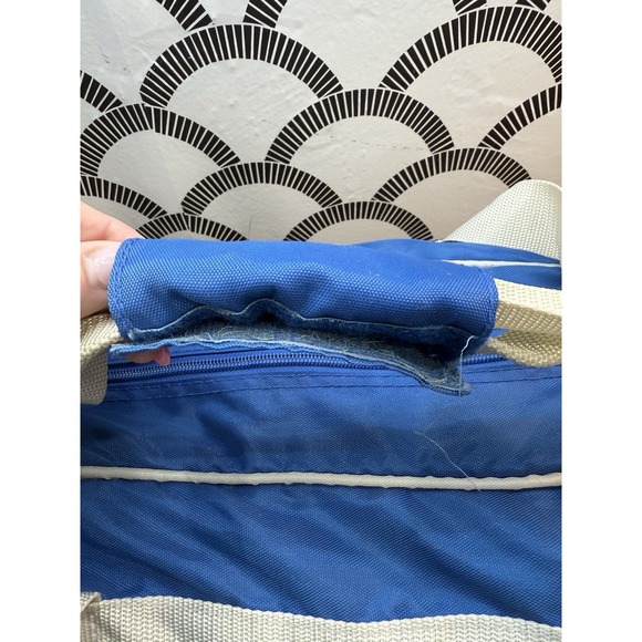 Nike Duffle Bag Large 80s 90s Blue Work-out Gym Travel Carry-all Basketball Bag‎ - Picture 8 of 16